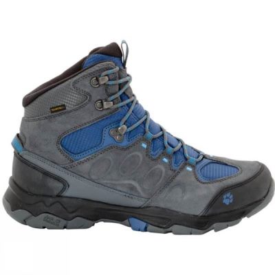 Botas Jack Wolfskin MTN Attack 5 Texapore Mid Hombre - Gris / Azules - Chile PGD047592